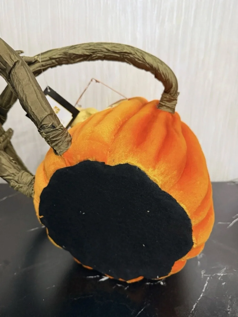 Katherines Collection Halloween Party Grumpy Leg Pumpkin Figurine Decoration.